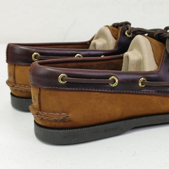 Sperry Authentic Original 2-Eye Boat Shoe Men's Size 9.5 NWOB Brown Buck - Picture 9 of 10